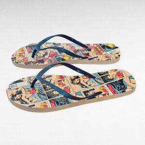 Wonder Woman Flip Flops Size 11/12